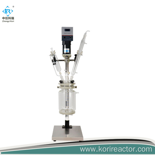 Laboratory jacketed glass reactor